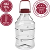 Kevyt, särkymätön viinipullo, jossa kahva, 15 L - 5 