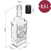 Kluosteripullo 0,5 L, kierrekorkilla ja painatuksella Bimber - 6 