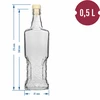 Kredens-pullo 0,5 L korkilla - 5 