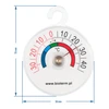 Lämpömittari jääkaappeihin ja pakastimiin (-35°C - +45°C) Ø 5cm - 2 
