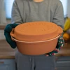 Lasitettu roomalainen pata 4,5 L (meanderit) - 20 