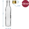 Maraska-pullo 250 ml kierrekorkilla, 6 kpl - 7 