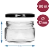 Matalalaatikko 200ml - mustalla kannella fi 82/6, 6 kpl. - 5 
