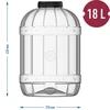 Monikäyttöinen 18L purkki kierrekannella - 5 