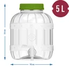 Monikäyttöinen purkki hanalla 5L - 6 