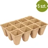 Paperiruukut 4 x 4 x 4,5, setti 5 kpl. - 3 