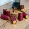 Perforoituja punaisia korkkeja, halkaisija 31 mm, 100 kpl - 2 