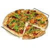 Pizzakivi kahvalla ja veitsellä, kordieriitista, pyöreä 33 cm - 5 