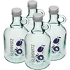 Pullo 0,5 L kierrekorkilla ja 2-värisellä painatuksella Slivovitz - 4 kpl - 2 