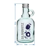 Pullo 0,5 L kierrekorkilla ja 2-värisellä painatuksella Slivovitz - 4 kpl - 7 