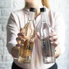 Pullo 0,5 L kierrekorkilla ja painatuksella Antiinflatorinen - 4 kpl - 9 