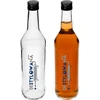 Pullo 0,5 L korkilla ja painatuksella Destylowana - 4 kpl - 4 