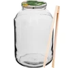 Purkki 4 L, värikäs kansi + haarukka tai pihdit  - 1 