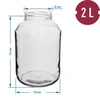 Purkki TO 2 L, fi 82/6 värillisellä kannella + pihdit - 2 