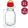 Purkki TO 3 L muovikannella + pihdit fi 100 - 6 