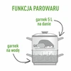Ruostumaton höyrymehu 5 L - 8 
