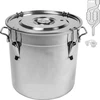 Ruostumattomasta teräksestä valmistettu 30 l säiliö kannella - 2 