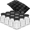 Sarja 12 x 150 ml purkki + 30 etikettiä mausteiden merkitsemiseen - 5 