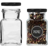 Sarja 12 x 150 ml purkki + 30 etikettiä mausteiden merkitsemiseen - 7 