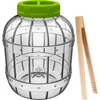 Särkymätön, monikäyttöinen hapatuspurkki + pihdit, 5L  - 1 