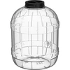 Särkymätön, monikäyttöinen purkki mustalla kannella, 15L - 2 