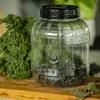 Särkymätön, monikäyttöinen purkki mustalla kannella, 3L - 10 