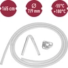 Silikoniletku fi 7/9mm - lämpötila -55 +180°C - 6 