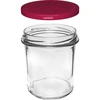 Suora purkki 350 ml (fi 82) viininpunaisella kannella 6 kpl - 3 