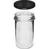 Suora purkki 545ml (fi 82) - mustalla kannella, 6 kpl - 4 