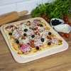 Suorakulmainen pizzakivi, valmistettu kordieriitista, - 38 x 30,5 cm - 7 