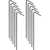 Suorat telttakiilat - 10 kpl - 2 