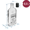 Taskumatti 0,5 L korkilla ja painatuksella Pontikka PRL - 5 