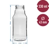 TO pullo mehua varten 330 ml korkilla fi 43 - 6 kpl. - 4 