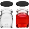 Twist-off purkki 120ml - Neljä kulmaa fi 53 mustalla kannella, 6kpl - 5 