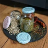 Twist-off purkki 30 ml värillisellä kannella fi 43 - 10 kpl - 6 