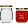 Twist-off-purkki 425ml painatuksella 'Home Made' ja kannella, 3 kpl - 4 