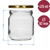Twist-off-purkki 425ml painatuksella 'Home Made' ja kannella, 3 kpl - 6 