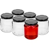 Twist-off purkki, paksu 580ml mustalla kannella fi 82/6, 6 kpl. - 2 