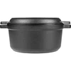Valurautakattila pannulla, 5 L + 1 L - 5 