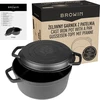 Valurautakattila pannulla, 5 L + 1 L - 10 