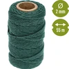 Vihreä puuvillanyöri 2 mm/55 m/100 g - 4 