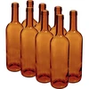 Viinipullo 0,75 L ruskea - pakkaus 8 kpl  - 1 