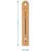 Yleislämpömittari (-30 - +50°C), 17 cm, vaaleanruskea - 4 