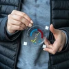 Yleismittari hygrometrillä, läpinäkyvä, itseliimautuva (-50°C - +50°C) - 5 