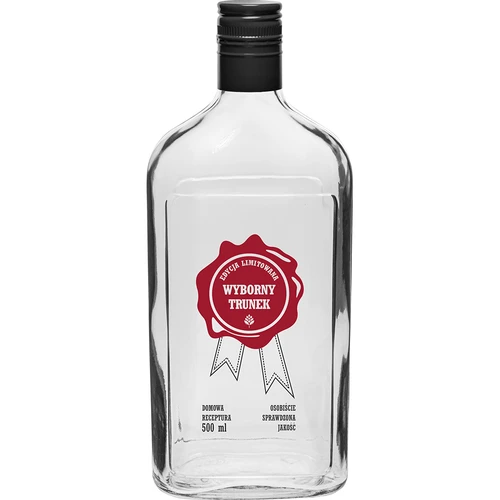 0,5 L pullo kierrekorkilla ja kaksivärisellä painatuksella 'Erinomainen Juoma' - 4 kpl - 3
