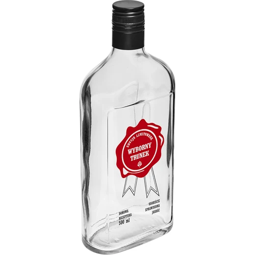 0,5 L pullo kierrekorkilla ja kaksivärisellä painatuksella 'Erinomainen Juoma' - 4 kpl - 4