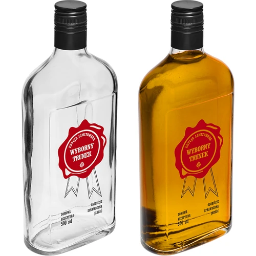 0,5 L pullo kierrekorkilla ja kaksivärisellä painatuksella 'Erinomainen Juoma' - 4 kpl - 7