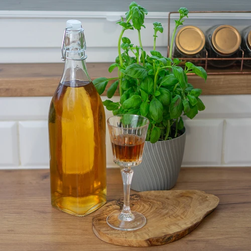 1 l lasipullo ilmatiiviillä patenttikorkilla – nelikulmainen - 3