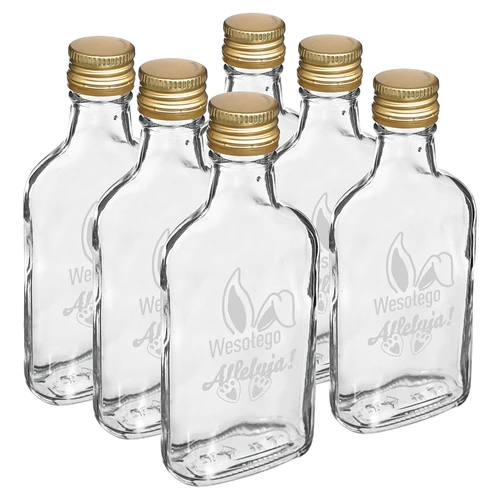 200 ml pullo kierrekorkilla, painatus KANIN KORVAT 6 kpl - 2