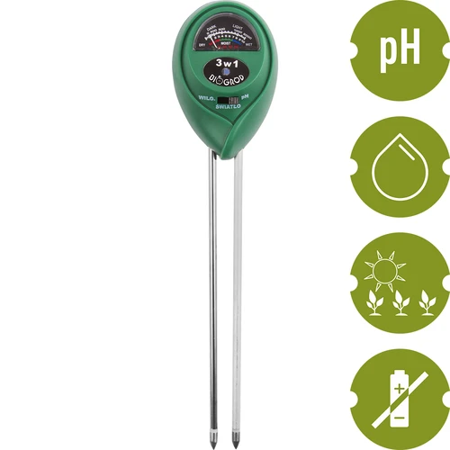 3-in-1 maaperätesteri - pH, kosteus, auringonvalo - 2